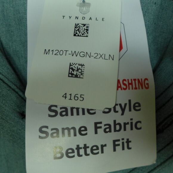 Tyndale Men's FRMC Rustic FR Button Down Work Shirt Men's Size 2XL Green Shirt - Picture 2 of 11